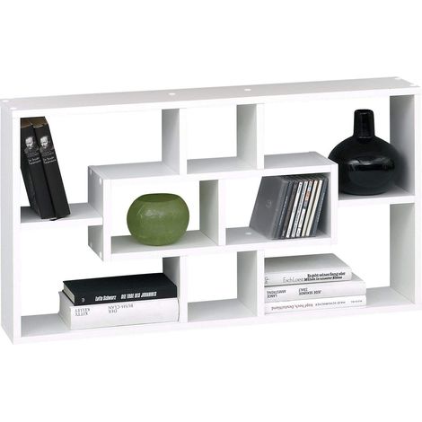 13Casa Liberty Libreria a Muro, Legno, Bianco, 85 x 16 x 47.5 cm (1/3)