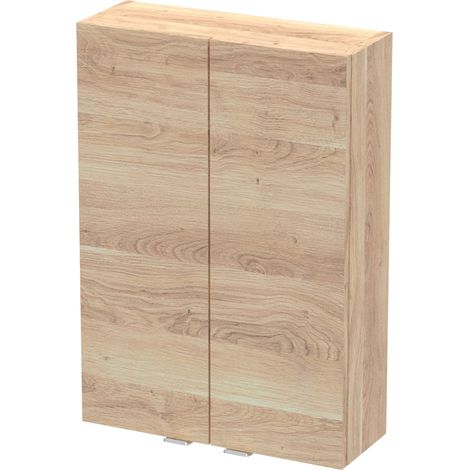 Hudson Reed Fusion Wall Unit 500mm Wide - Bleached Oak