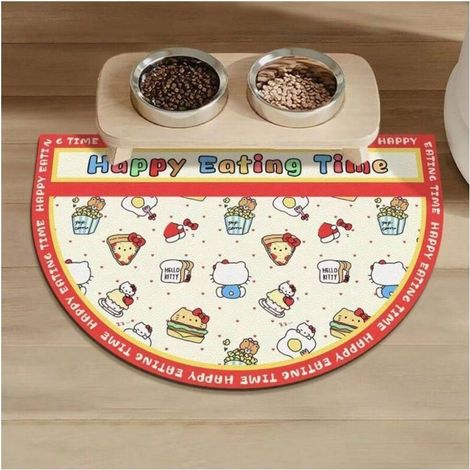 Tapis de salle de bain en terre de diatomées facile à nettoyer, set de table pour animaux de compagnie, tapis de salle de bain en pierre douce super absorbante, tapis de vanité antidérapant pour pot d (1/2)