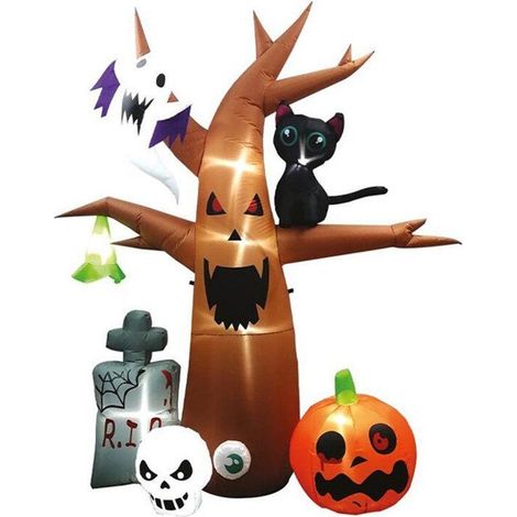 Arbre d'Halloween Gonflable LED