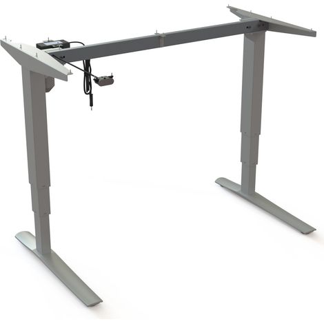 STIER Elektrisch höhenverstellbares Gestell 501-43 Silber für 120 x 80 cm Platte (1/3)