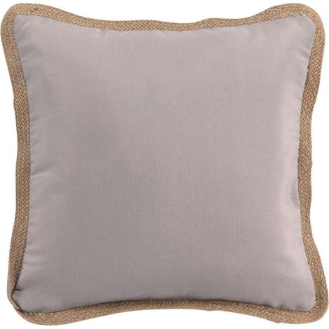 Coussin Déco Carré "Kelonia" 40x40cm Gris (1/3)