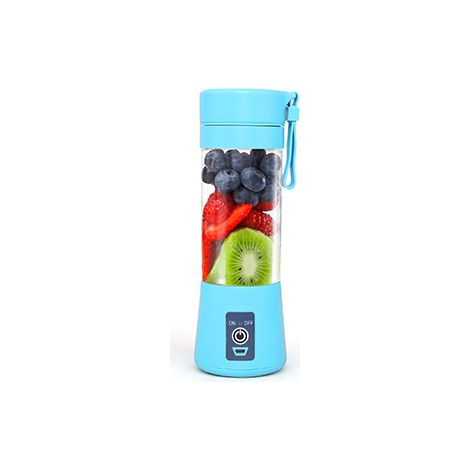 Blender portable, format individuel, rechargeable par USB, avec 6 lames pour milkshakes et smoothies, mini blender avec gobelet à jus de 385 ml (13 oz) pour le sport, les voyages, la salle de sport, l (1/5)