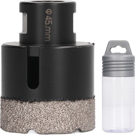 Foret de scie cloche à noyau de diamant humide et sec M14, foret de brasage sous vide robuste, rapide et Stable, 45mm
