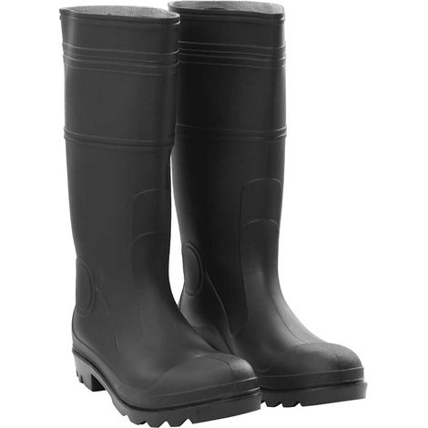 vidaXL Bottes de pluie noir taille 46 PVC (1/5)