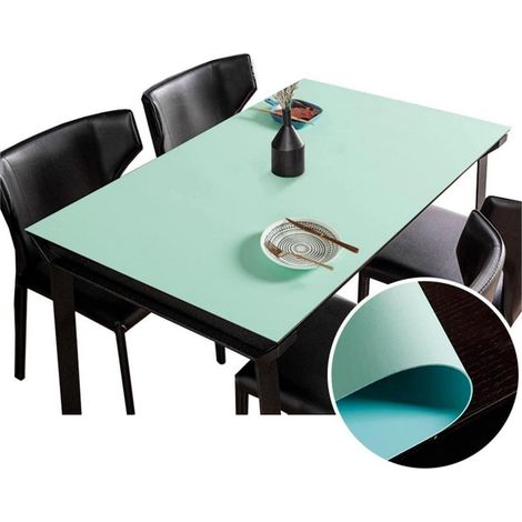 Nappe en PU 90x130cm imperméable, résistante aux rayures, protège tables et bureaux
