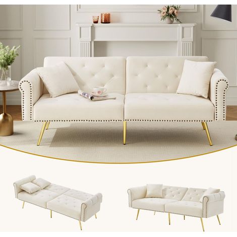 Lit gigogne 140x190, multifonction gain d'espace confortable banquette lit (1/5)