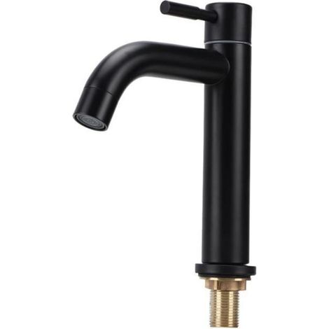 Robinet de salle de bain G1 - 2in filetage mâle en acier inoxydable noir U-DUO (1/4)