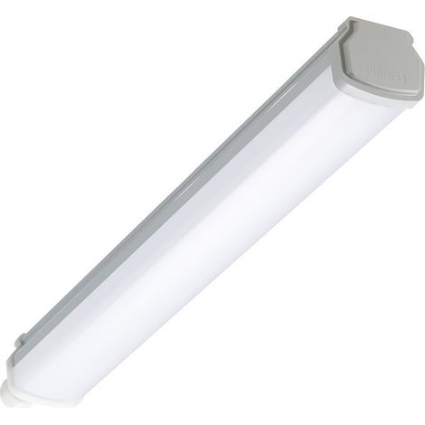 Philips – Réglette de salle de bain LED intégrée 15 W – Indice de protection IP66 – Couleur d'éclairage 4000 K – Longueur 611 mm – Pour pièce humide