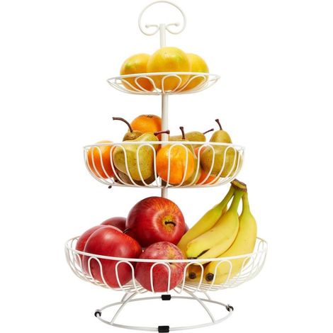Frutero - Frutero Etagere de 3 niveles - Blanco (1/5)