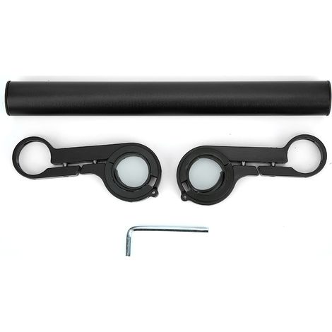 Support de Lampe pour Vélo avec Double Support Noir, Accessoire d'Éclairage et Extension de Guidon pour Équipement Cycliste (20mm) (1/5)