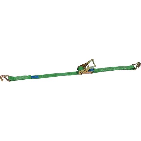 McBull Zurrgurt 2-tlg. 35 mm, 6 m, 1000/2000 daN, Druckratsche/Spitzhaken (1/4)