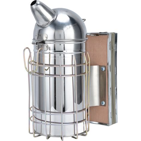 Fumoir à abeilles pointu en acier inoxydable, enfumoir apicole, planche à vent, outil d'apiculture, fumigateur pour ruche (1/5)