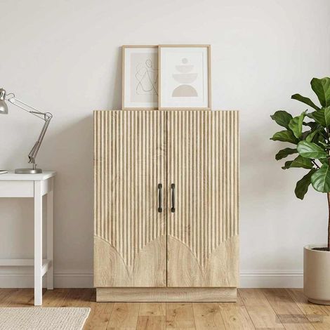 Aparador Roble Sonoma 66 x 34,5 x 87 cm Madera de Ingeniería (1/4)