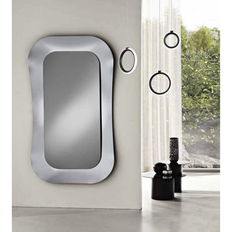 Specchio rettangolare DUNE 98x168 cm con cornice in vetro Fume' (1/2)