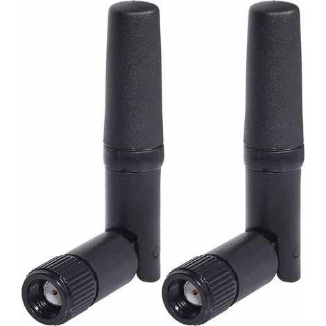 Piccola antenna WiFi, confezione da 2, doppia banda 2,4 GHz 5,8 GHz, antenna RP SMA per PC, computer desktop, scheda PCIe, router, telecamera di backup wireless WLAN