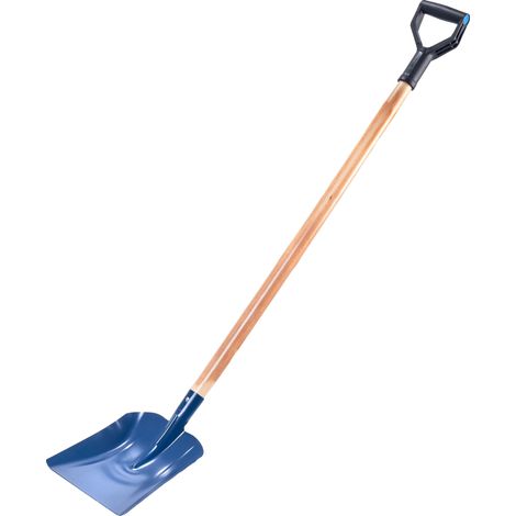 Sandschaufel, Material: Stahl, Länge: 135 cm, Gewicht: 1,5 kg, ergonomischer Griff, abgerundeter Kopf (1/5)