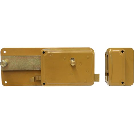 F.lli Facchinetti FERROGLIETTO SERRATURA LEGNO APPL. 6 M.+S. CIL/STACCATO Art. P65 E.50 2.00 pz