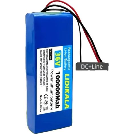 Batería de 100000 mAh de capacidad, diseño ligero, alimentación CC, 36 V. (1/2)