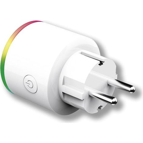 Enchufe Wifi Inteligente Con Luz De Noche Multicolor Y Medidor De Consumo Energeeks (1/3)