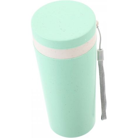 Bouteille d'eau isolante pour le sport, bouteille d'eau anti-fuite, paille portable, design de bureau (1/5)