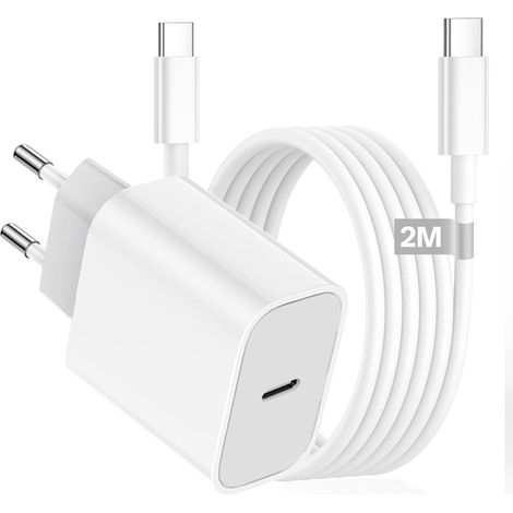35W Chargeur USB C Rapide, Adaptateur Secteur 2M Câble Charger Rapide pour 17/17 Pro/17 Pro Max/16/16 Plus/16 Pro/16 Pro Max/15/15 Plus/15 Pro/15 Pro Max/iPad Pro/Air/Mini (1/5)