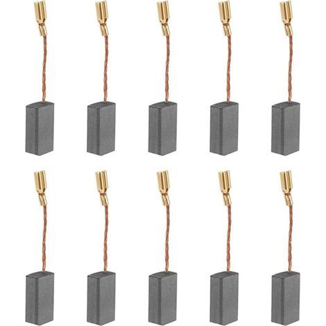 10PCS Balais de Charbon Brosse à Char bon Moteur Outil électrique Universel Charbon pour Moteur électrique S1M FF03 100A/6 100 A86C 16 x 8 x 5 (1/5)