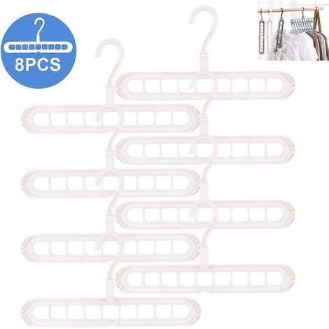 Organisateur de cintres magiques, cintres gain de place, cintres magiques, organisateur multi-cintres, lot de 8 standard (1/4)