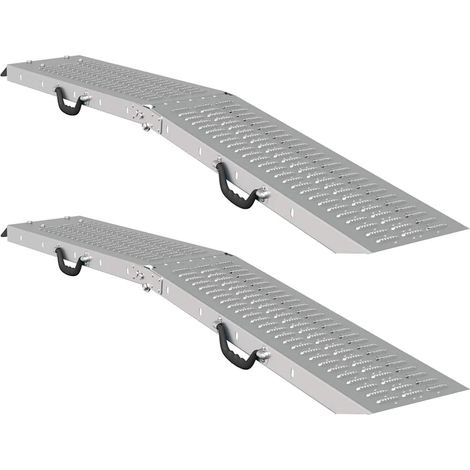 Ramp de Chargement 2 pcs Argent 166 x 22,5 x 4,5 cm CFW70373 (1/5)