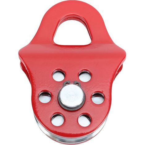 GARRYFIZH Bloc d'arrachage de treuil de récupération robuste de 3 tonnes, capacité de 6613,87 lb, poulie de remorquage pour camion tracteur ATV UTV rouge (1/5)