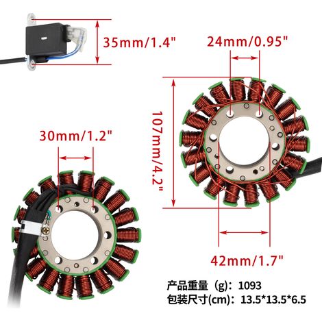 Motorrad-Statorspule Trx500 Foreman Fortrax 500 FE FM FPM/FPE EPS (1/4)