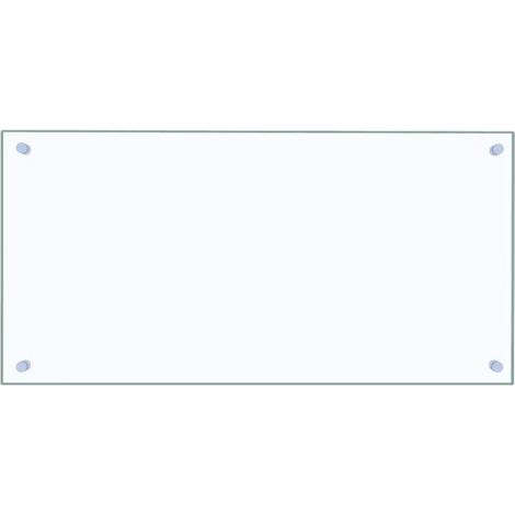 Panel antisalpicaduras de cocina 80 x 40 cm fabricado en vidrio templado transparente 020046331 (1/5)