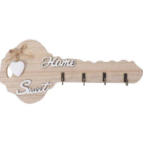 Stück Holzhaken in Schlüsselform, Retro-Wandhaken, Wanddekoration aus Holz-30.50X14.00X0.80CM (1/3)