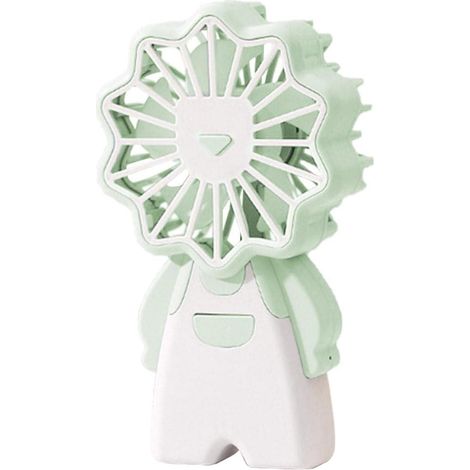 Mini ventilateur de poche portable en forme de ventilateur de poche avec 3 vitesses réglables et rechargeable par USB, petit ventilateur personnel av (1/5)