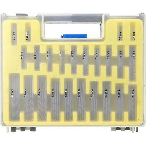 150-teiliges Spiralbohrer-Mini-Lochöffner-Set, Hardware-Zubehör, Hochgeschwindigkeitsstahl, 0,4–3,2 mm