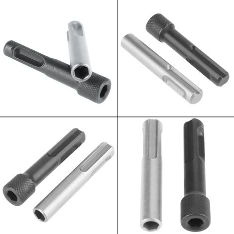 adaptateurs de douille porte-embouts de tournevis SDS magnétiques portables à tige hexagonale de 1/4" (1/5)