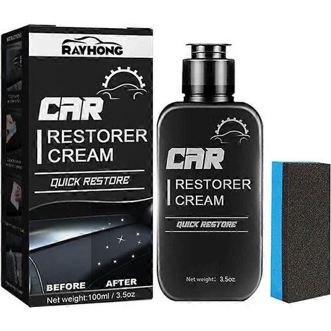 Buhocolor Restaurador, Crema Restauradora De Autos, Crema para Partes Negras (1/4)