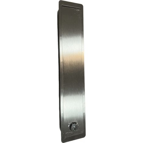 Boîtier de Déverouillage encastrable INOX long (1/2)
