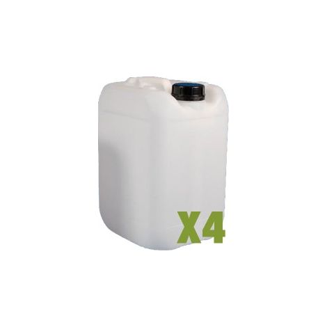 Negomix – Lot de 3 bidons jerrican plastique 25 litres – Étanchéité parfaite – Résistance aux produits chimiques – Poignée ergonomique