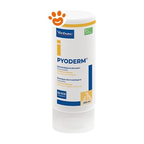 Virbac Pyoderm Shampoo Clorexidina - Confezione 250 ml -