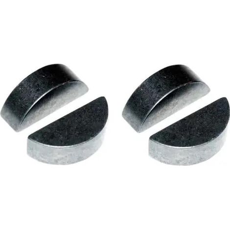 4x Clavette demi lune disque en acier DIN 6888 Arbre Transmission Tracteur Tondeuse Motoculteur Butée Lame Mécanique Fixation, 5x7,5x18,57mm (1/2)