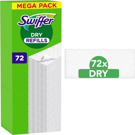 Swiffer Trocken Wischtücher Nachfüllpackung 72er Wischtücher, Nachfüllpackung