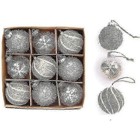 Boule de Noël en dentelle faite main, décoration de fête ou d'anniversaire, cadeau exquis, 2 DS (1/5)