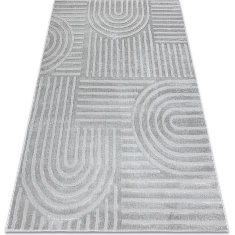 Teppich BALANCE 1918 grau - Geometrisch, strukturell, glamour grey 200x290 cm