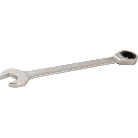 Clé À Cliquet - 24 Mm - Acier Chrome-Vanadium - Double Fonction Cliquet Et Miroir - 1 Pièce