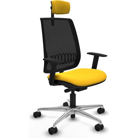Silla de oficina piqueras y crespo Alares cuero sintético negro espuma 50 mm (1/2)