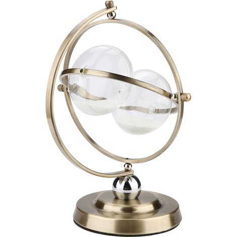 Metallene Sanduhr, Glas-Sanduhr 15 Minuten, Vintage-Stil fürs Wohnzimmer (1/5)
