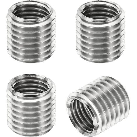 Filetage Adaptateurs Manchon Réducteur Écrou Insert Fileté Metal, 4 pcs M20x2,5 Mâle vers M16x2 Femelle Réparation Insérer Écrou Vis Réducteur Inox Acier Attache 20mm (1/5)