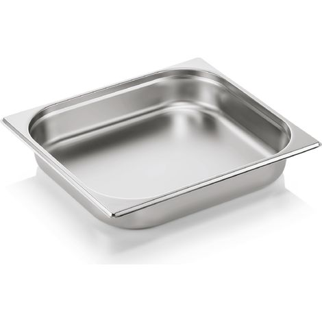Bac GN 2/3 en Acier au nickel-chrome 5,5 L H 65 mm - Was Germany