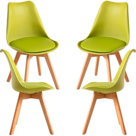 Packs Sillas Comedor - Pack 4 Sillas Synk Basic - Verde Claro